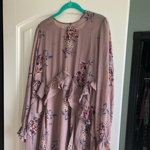 Long sleeve mini dress